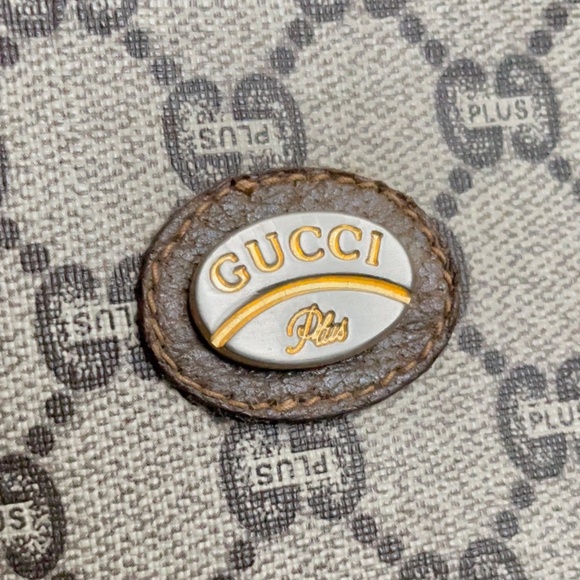 1970s Vintage Gucci clutch bag travel case coated leather trim suede lining - Picture 3 of 10